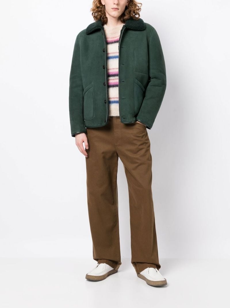 Green Brainticket Suede Jacket