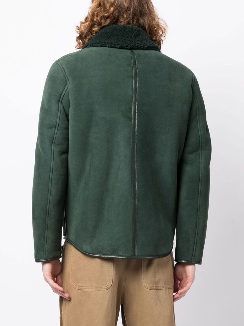Green Brainticket Suede Jacket