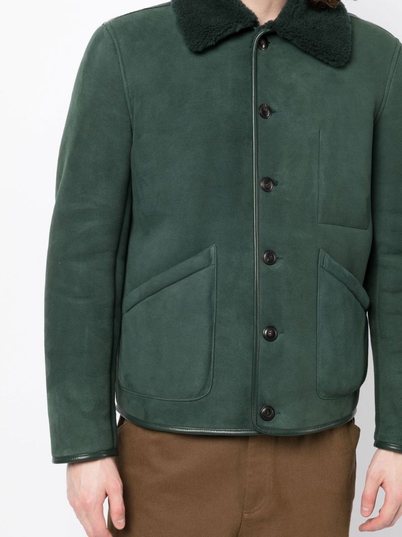 Green Brainticket Suede Jacket