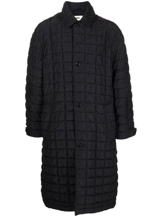 Black Military Quilted Coat