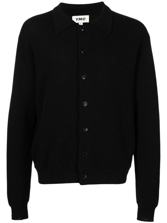 Black Rat Pack Wool Cardigan