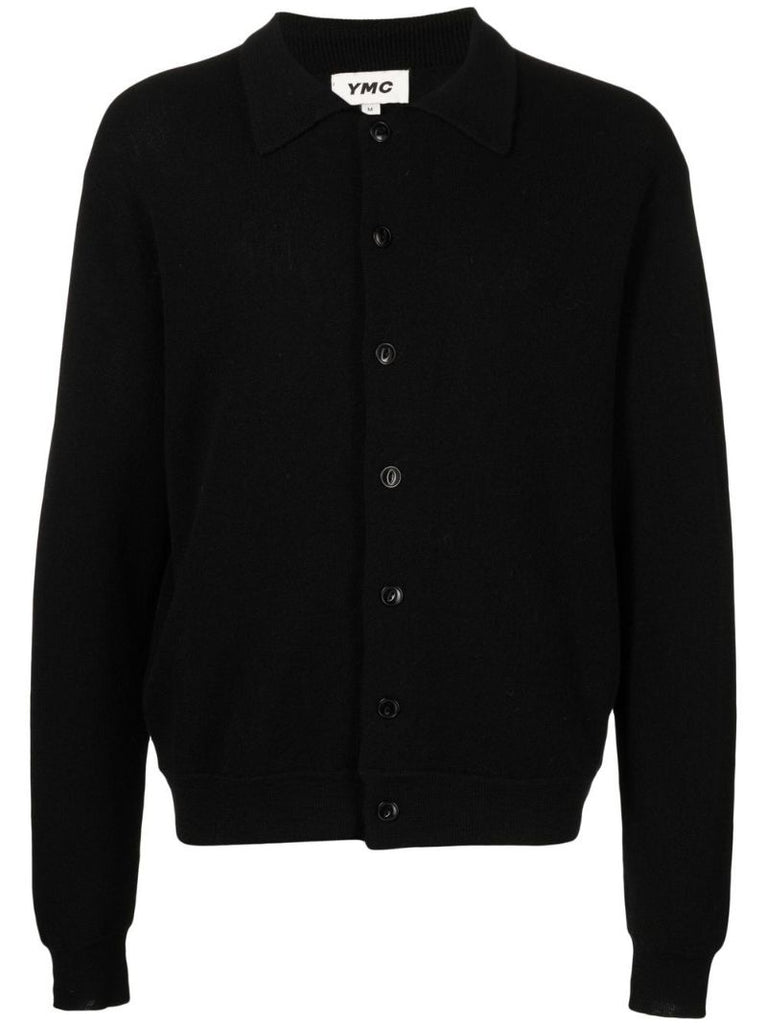 Black Rat Pack Wool Cardigan