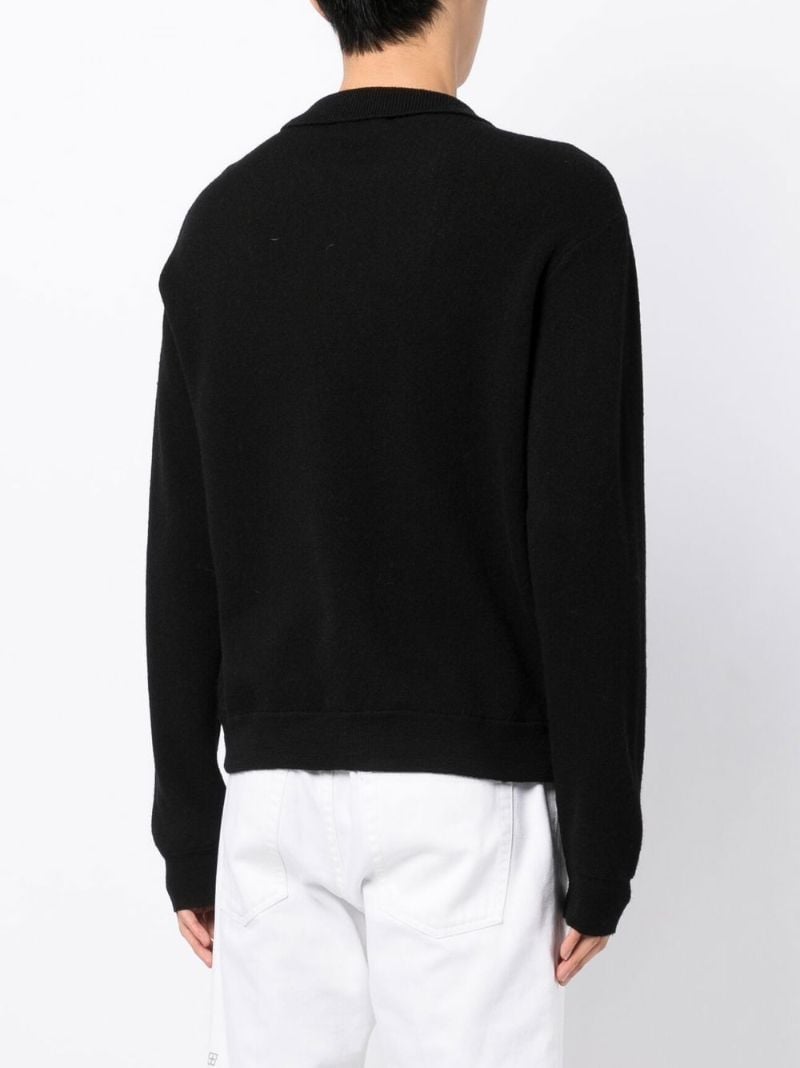Black Rat Pack Wool Cardigan