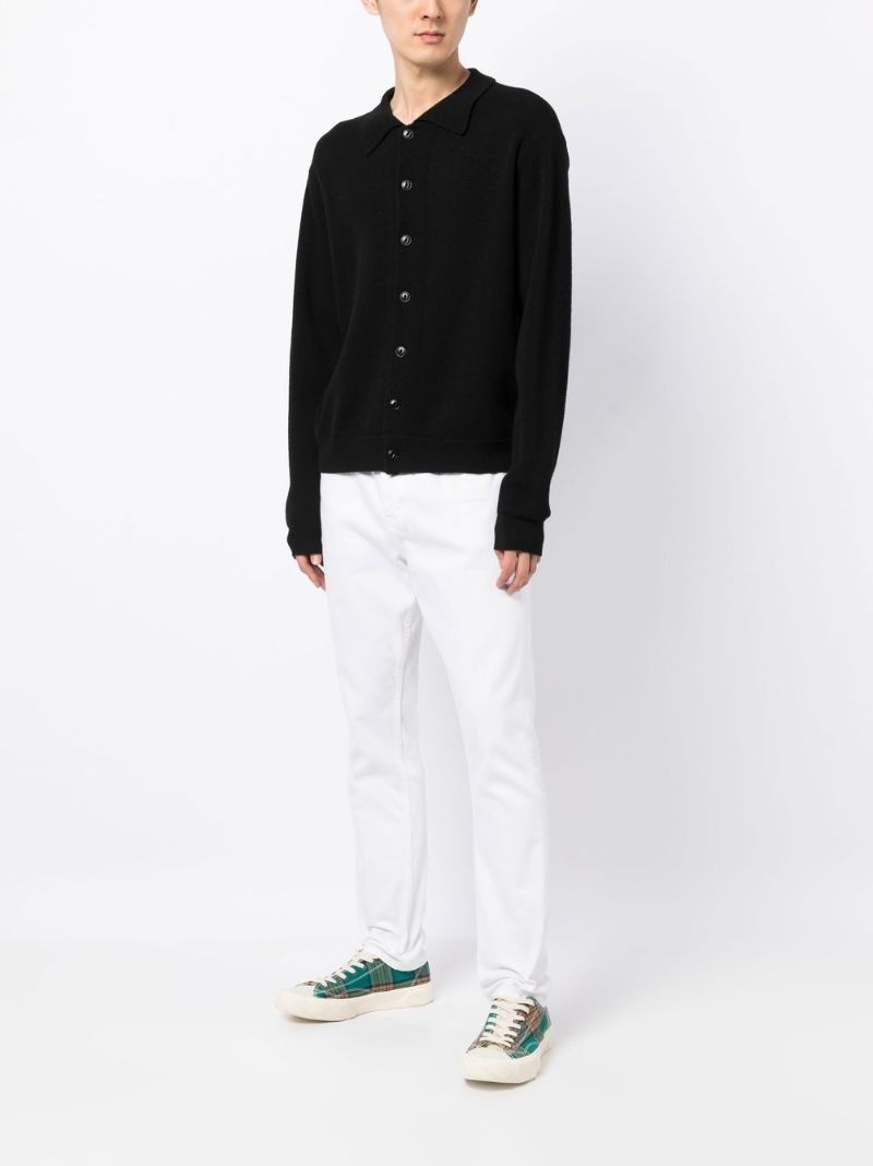 Black Rat Pack Wool Cardigan