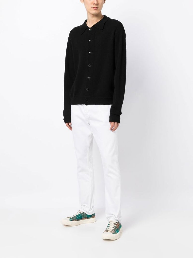 Black Rat Pack Wool Cardigan