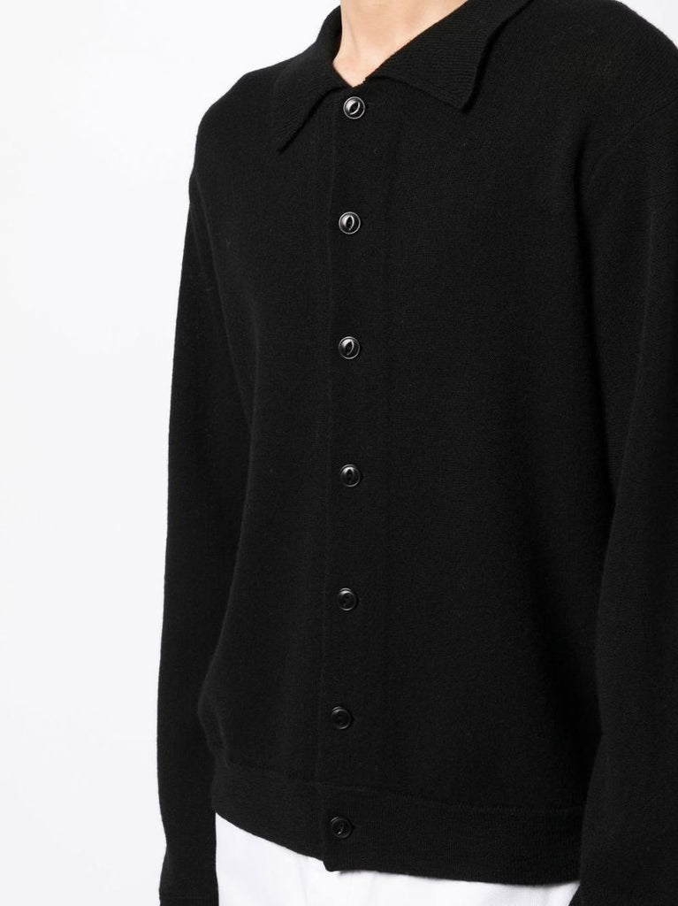 Black Rat Pack Wool Cardigan