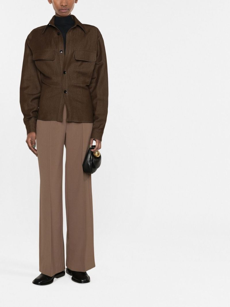 Brown Fitted Shirt