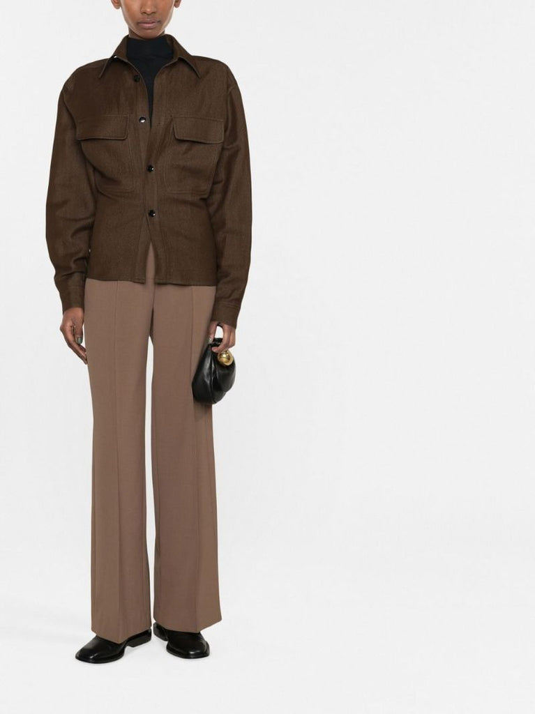 Brown Fitted Shirt