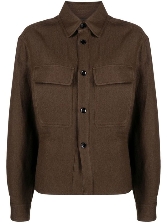 Brown Fitted Shirt