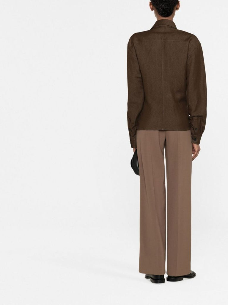 Brown Fitted Shirt