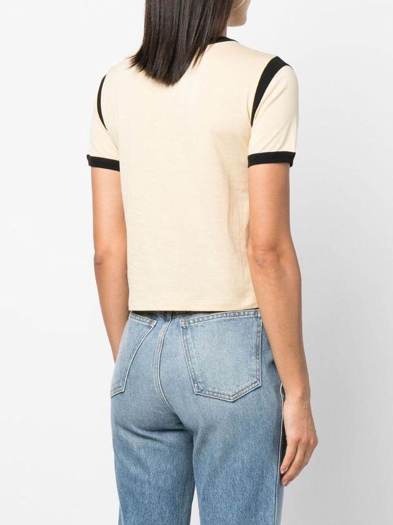 Neutral Triomphe Print Cotton T-shirt