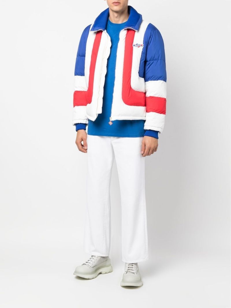 White Air Colourblock Puffer Jacket