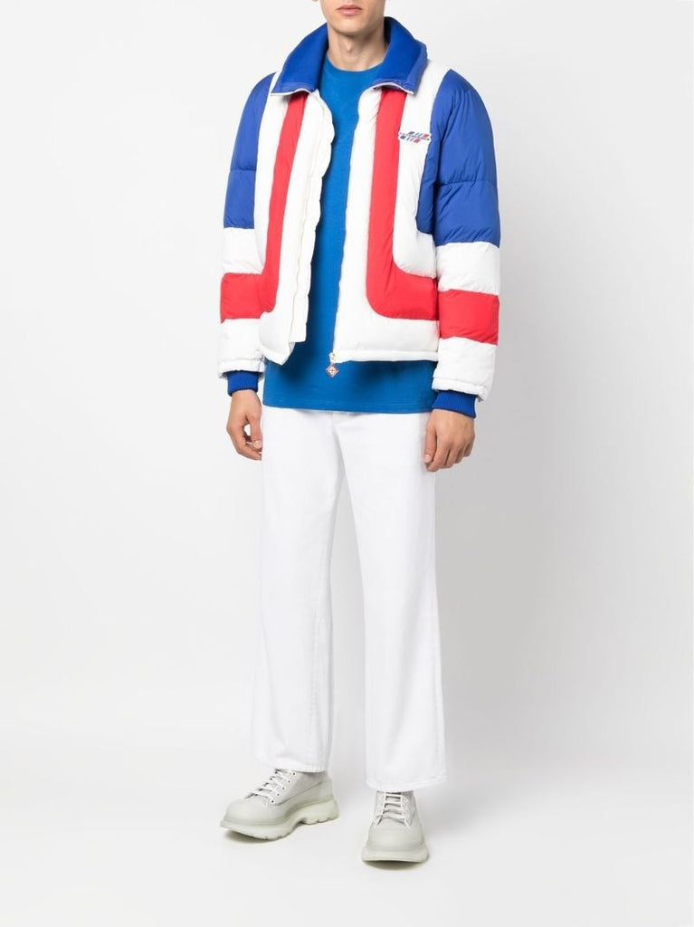 White Air Colourblock Puffer Jacket