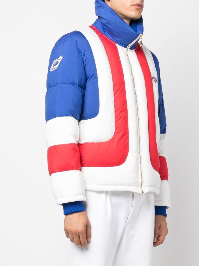 White Air Colourblock Puffer Jacket