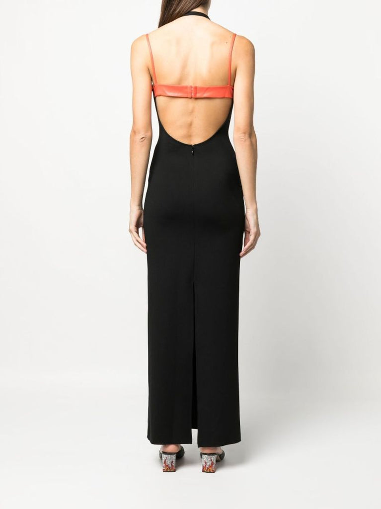 Black Sleeveless Midi Dress