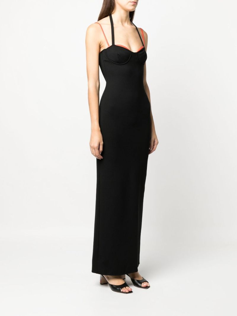 Black Sleeveless Midi Dress