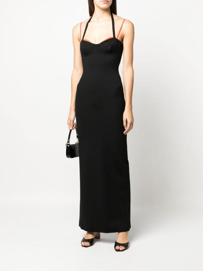 Black Sleeveless Midi Dress