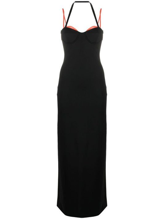 Black Sleeveless Midi Dress