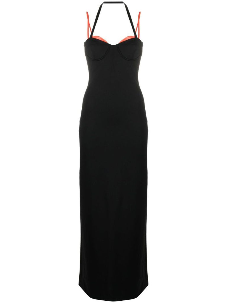 Black Sleeveless Midi Dress