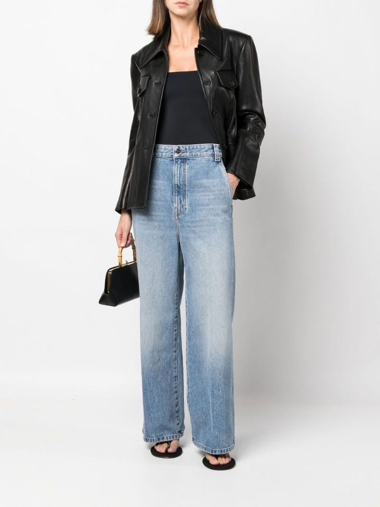 Blue Ian Extra Wide-leg Jeans