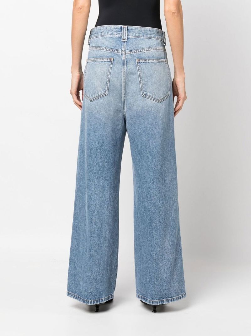 Blue Ian Extra Wide-leg Jeans