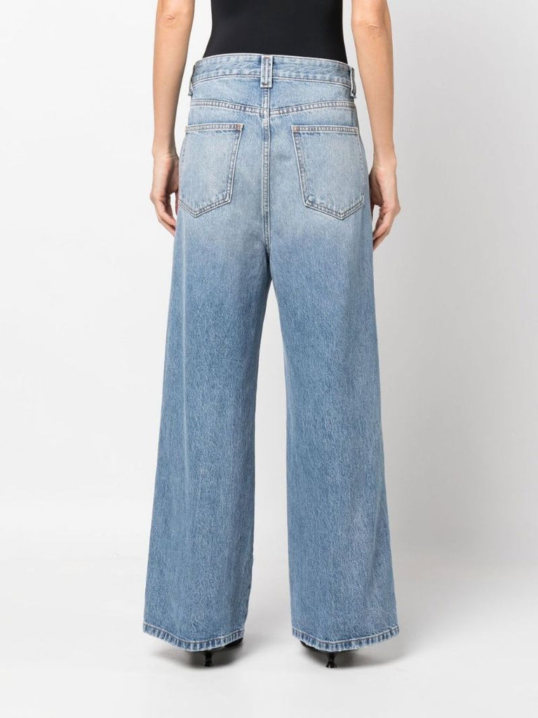 Blue Ian Extra Wide-leg Jeans
