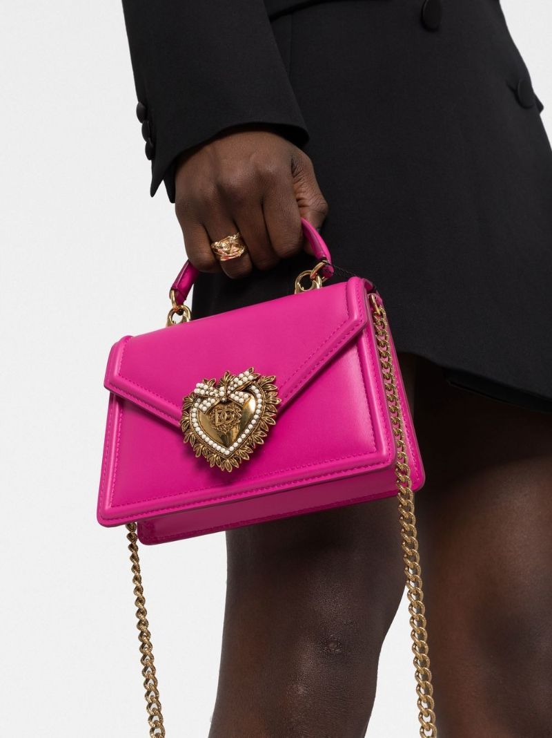 Pink Devotion Small Leather Top-handle Bag