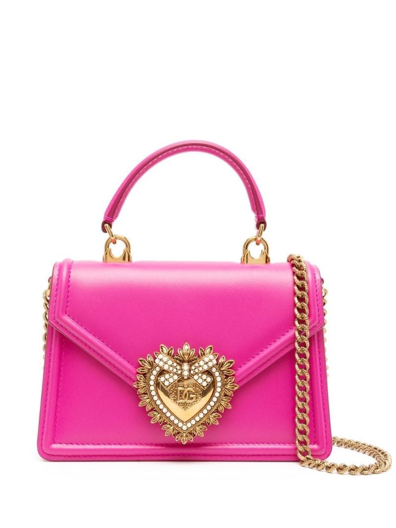 Pink Devotion Small Leather Top-handle Bag