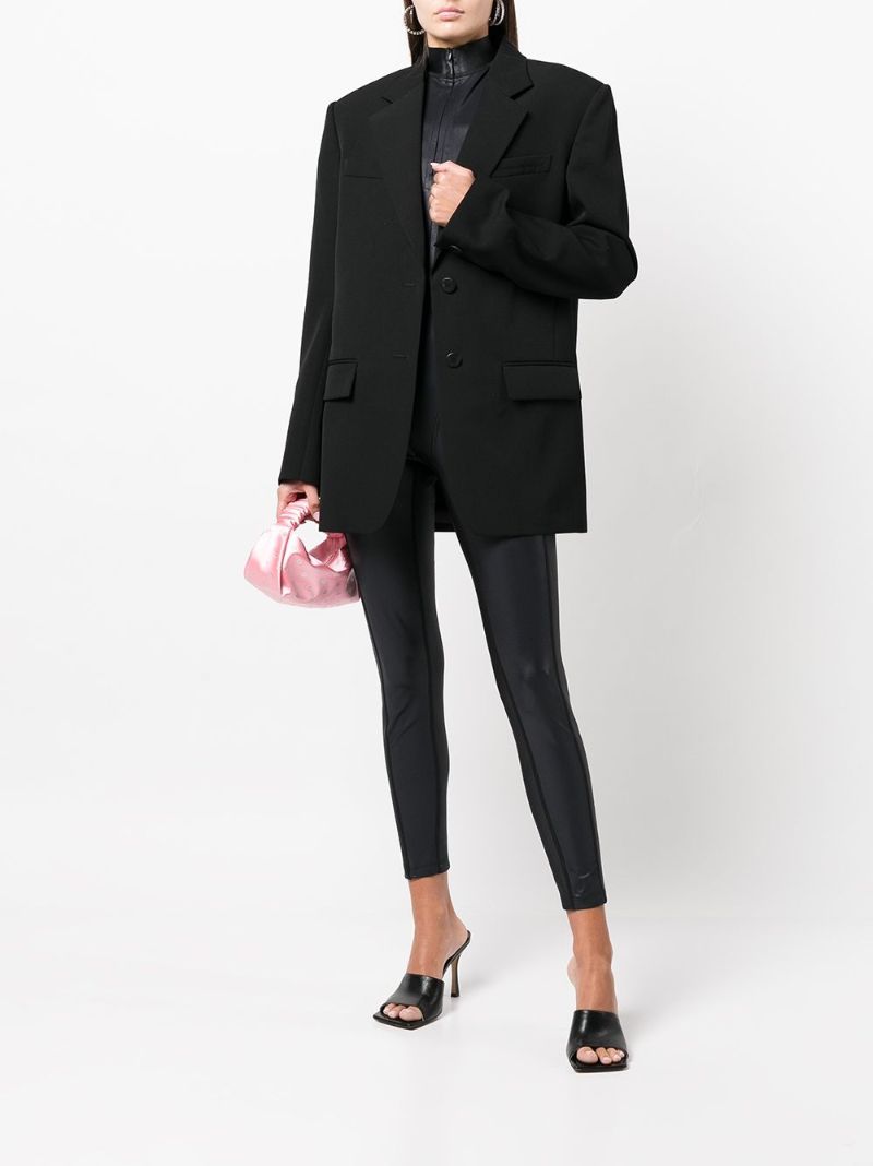 Black Oversize Single-breasted Blazer