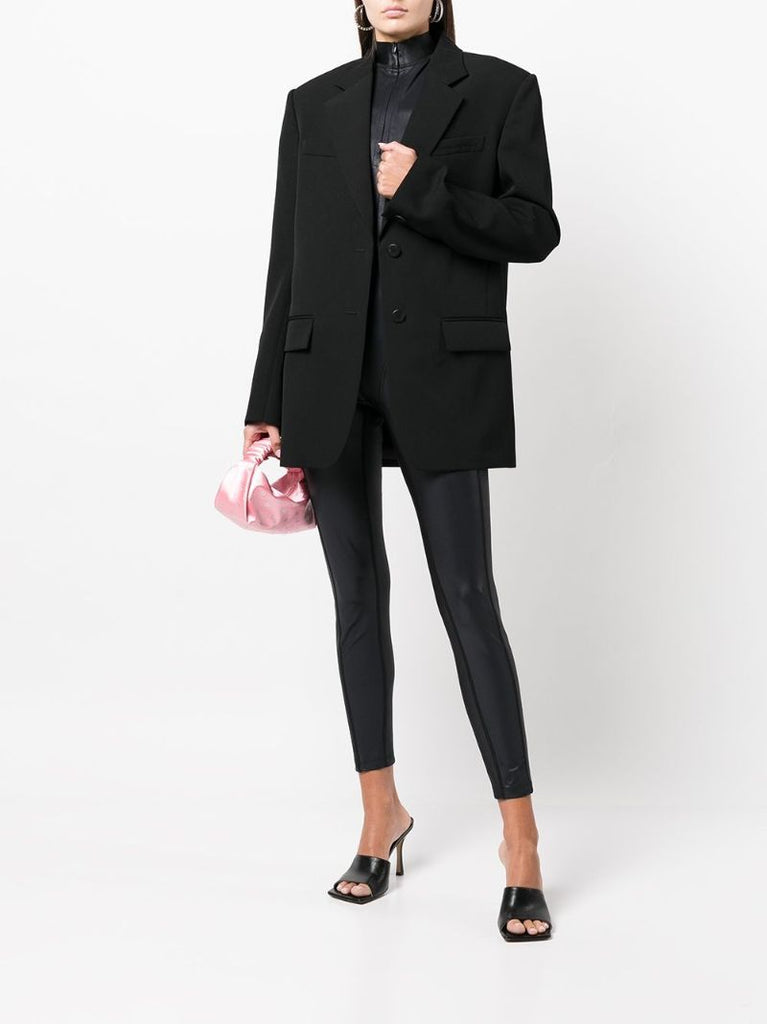 Black Oversize Single-breasted Blazer
