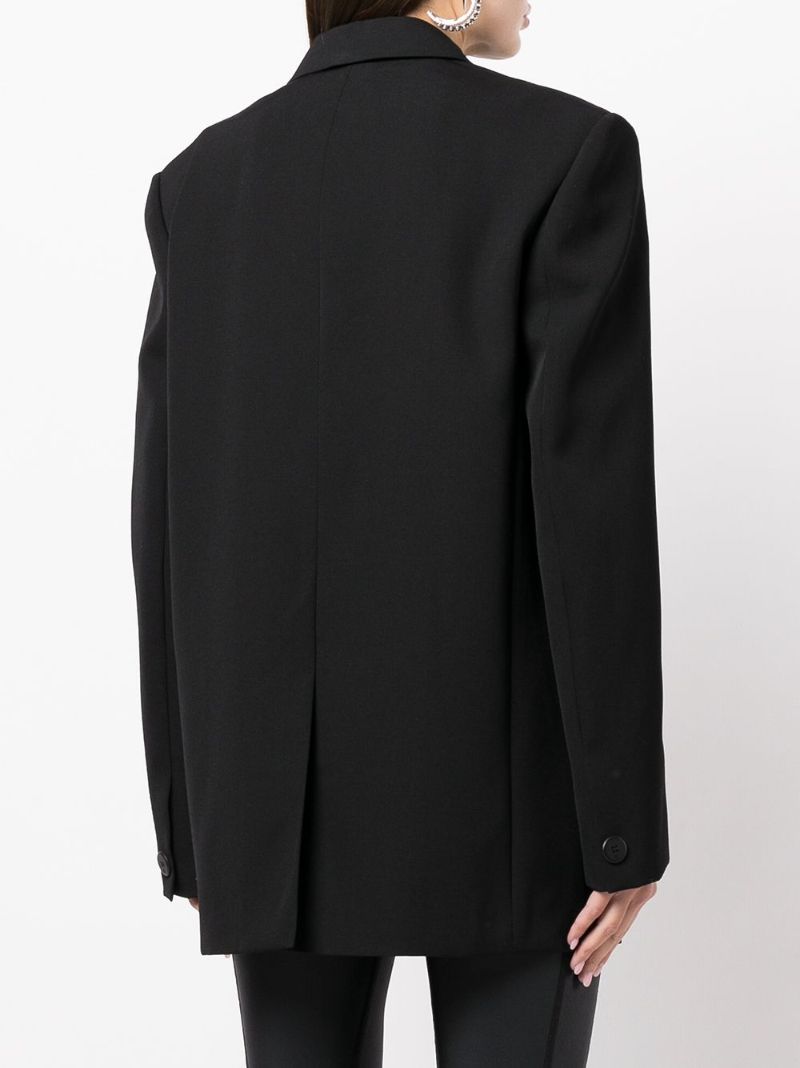 Black Oversize Single-breasted Blazer
