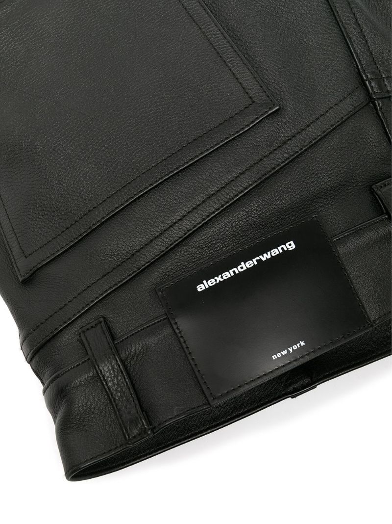 Black Small Hobo Leather Bag
