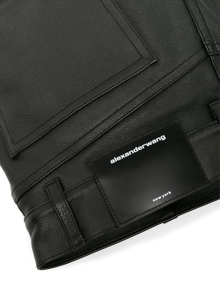 Black Small Hobo Leather Bag