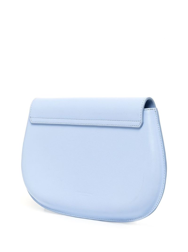 Blue Crest Leather Shoulder Bag