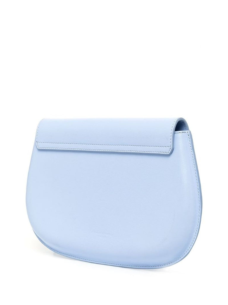 Blue Crest Leather Shoulder Bag