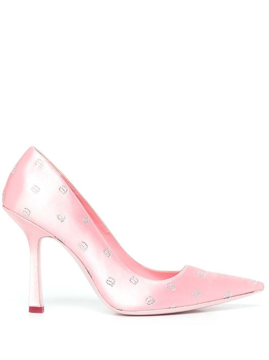 Pink Delphine 105 Satin Pumps