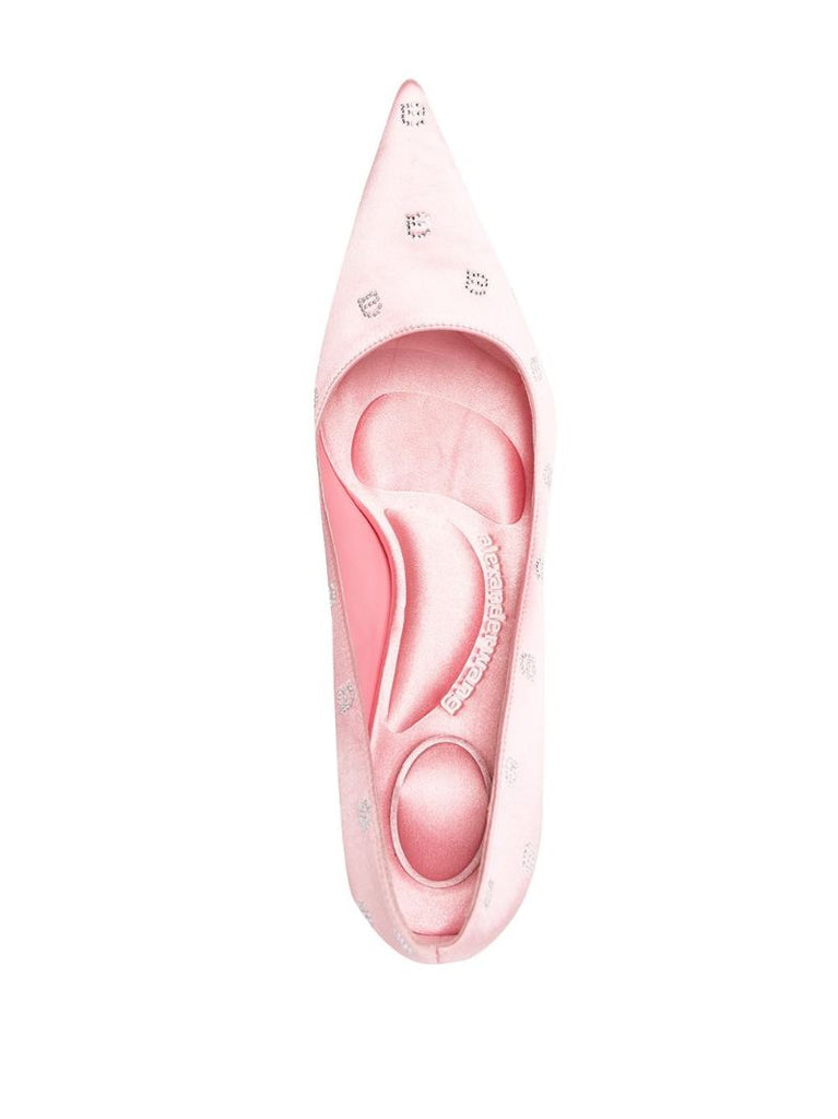 Pink Delphine 105 Satin Pumps