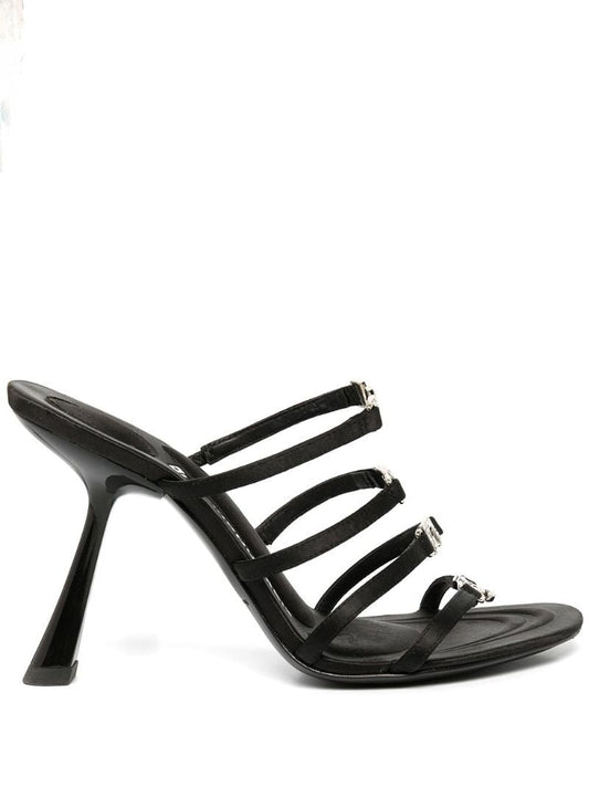 Black Nala 105 Crystal Embellished Sandals
