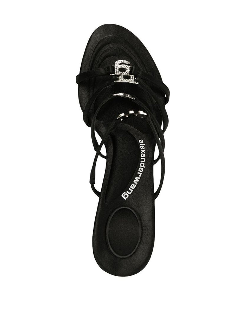 Black Nala 105 Crystal Embellished Sandals