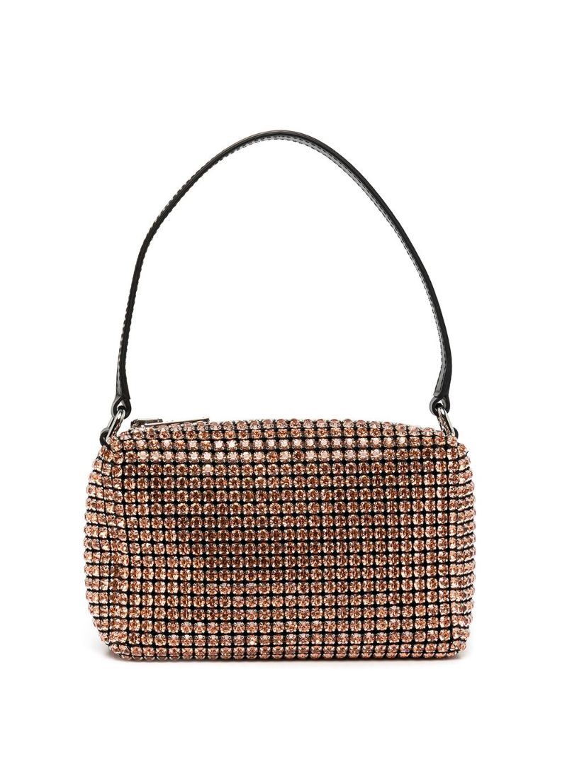 Brown Heiress Medium Crystal Mini Bag