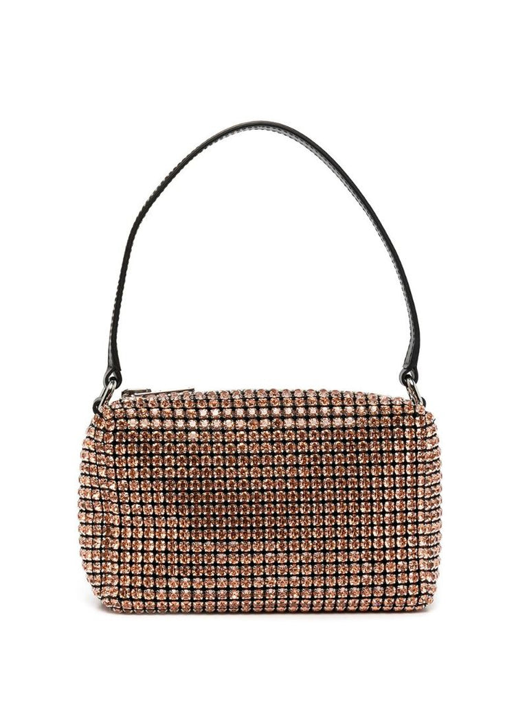 Brown Heiress Medium Crystal Mini Bag