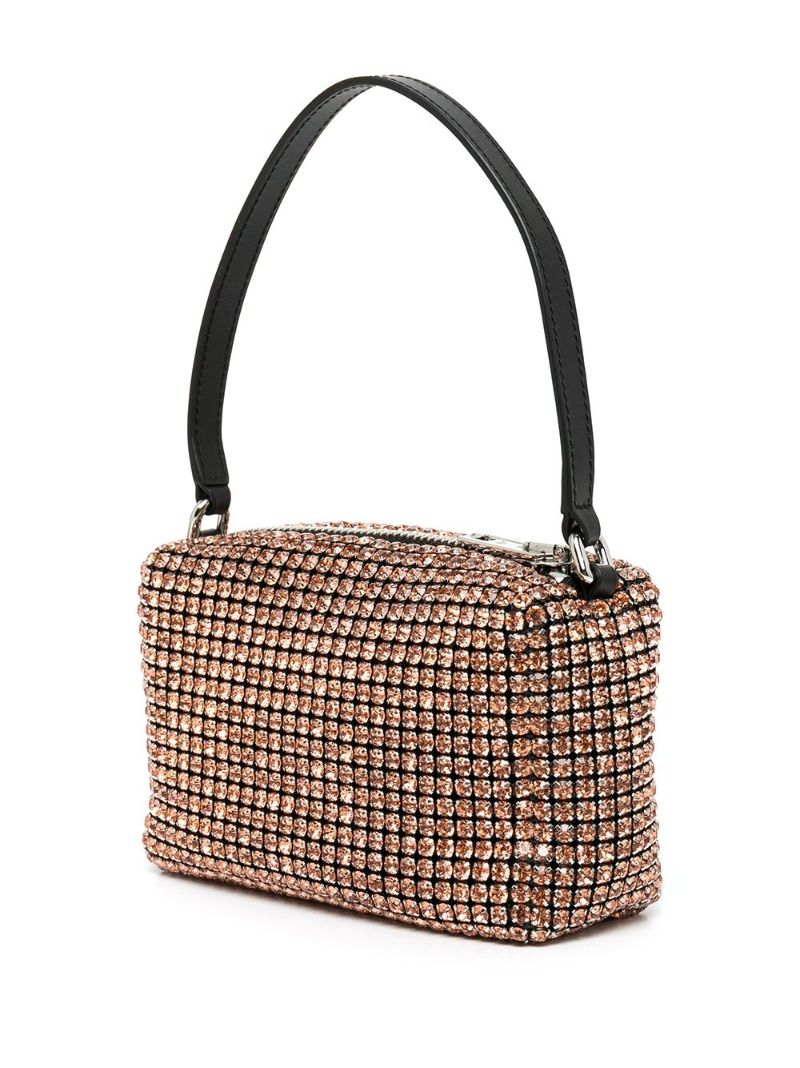 Brown Heiress Medium Crystal Mini Bag