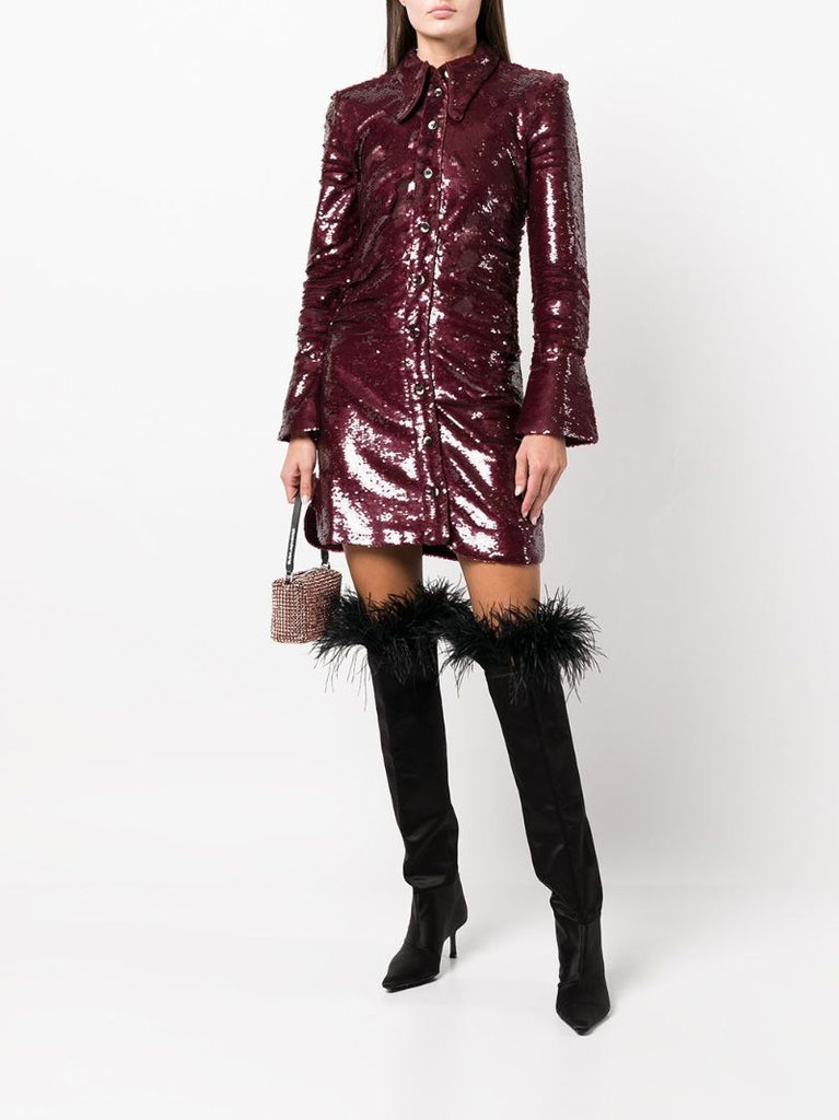 Brown Heiress Medium Crystal Mini Bag