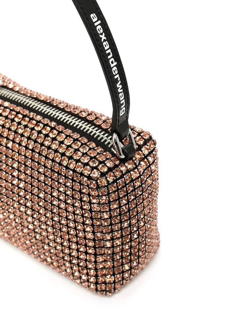 Brown Heiress Medium Crystal Mini Bag