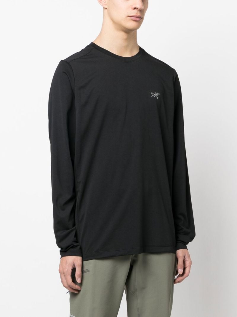 Black Cormac Long-sleeve Top