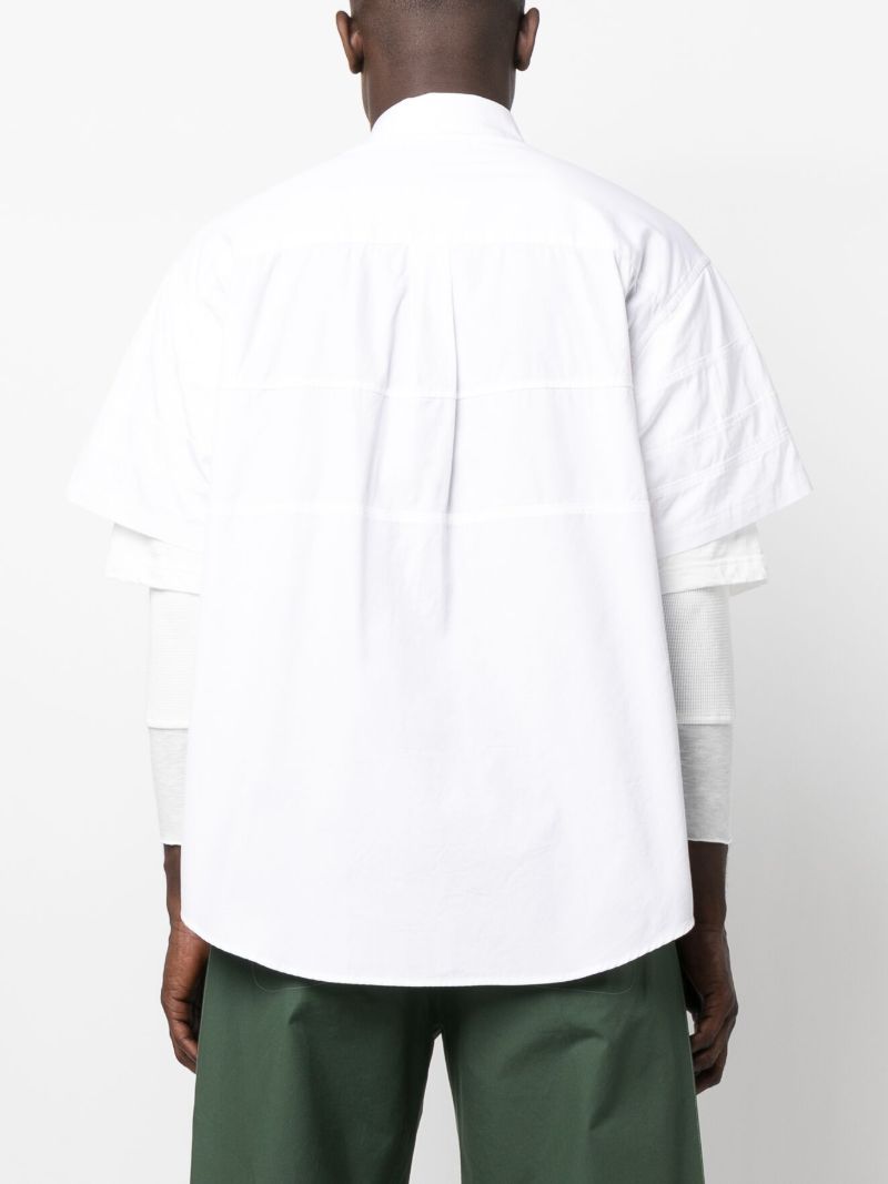 White Double-layer Cotton Shirt