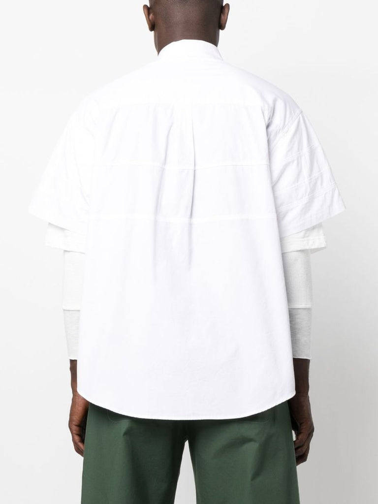 White Double-layer Cotton Shirt