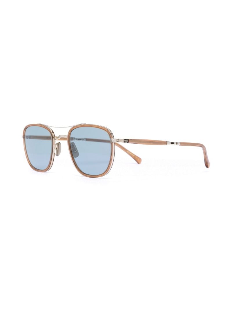 Brown Square Frame Sunglasses