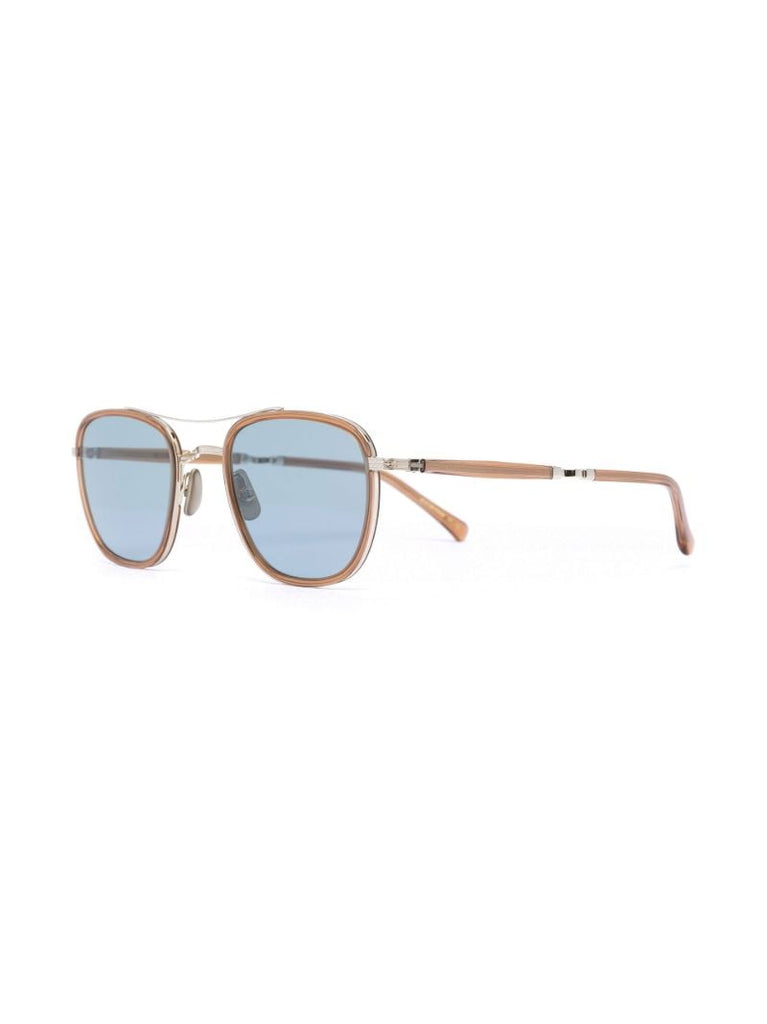 Brown Square Frame Sunglasses