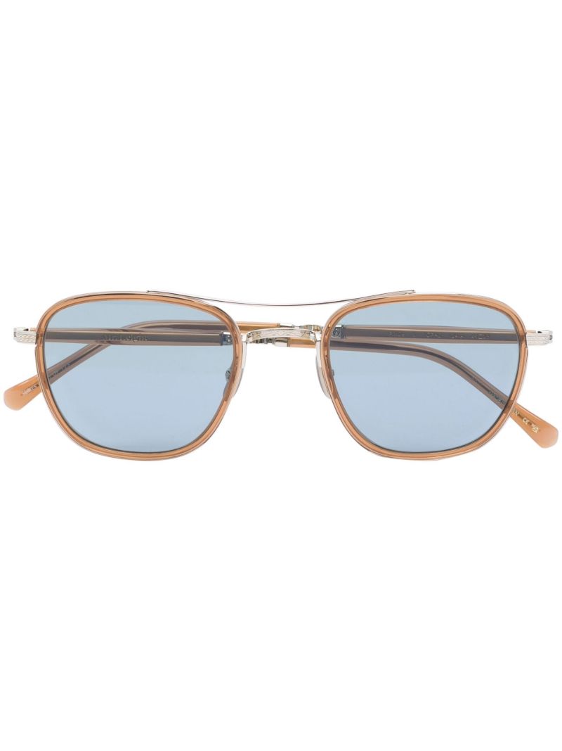 Brown Square Frame Sunglasses